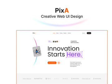 PixA – Creative Agency Web UI Design preview picture