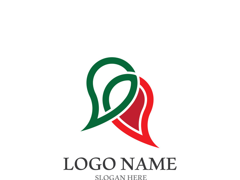 Speech bubble icon logo template vector illustration