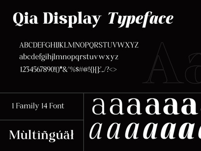Qia Display - Serif Typeface
