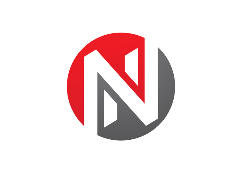 letter N logo business symbol vector template