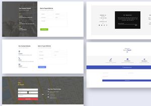 31 Contact Blocks Widgets for Web UI Kit
