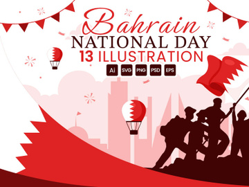 13 Bahrain National Day Illustration preview picture