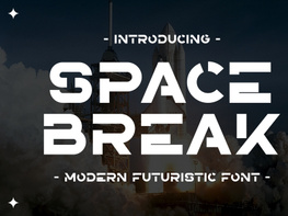 Space Break - Modern Futuristic Font preview picture