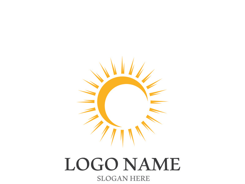 Sun vector illustration icon logo template design