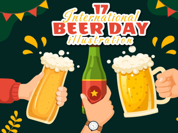 17 International Beer Day Illustration preview picture