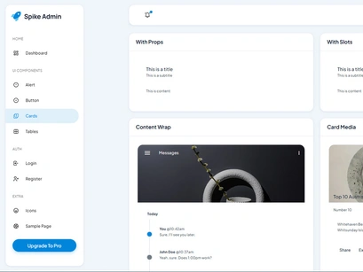 Spike VueJS Free Admin Dashboard Template