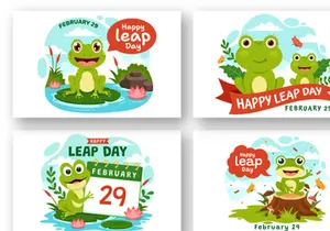 12 Happy Leap Day Illustration