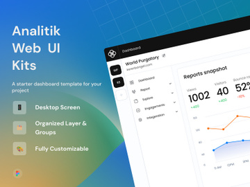 Analitik - Website analytics uikit preview picture
