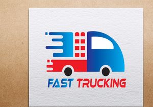 Bold & Modern Trucking Company Logo