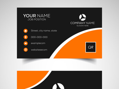 10 Double-sided creative and modern business card template. Vector illustration