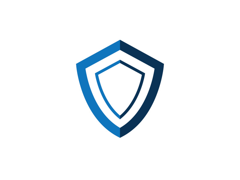 Shield logo template design. vector shield  icon