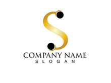 Business corporate letter S logo design vector.