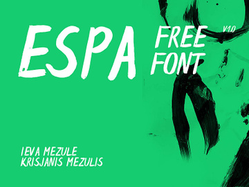 Espa Free Handwriting Brush Font preview picture