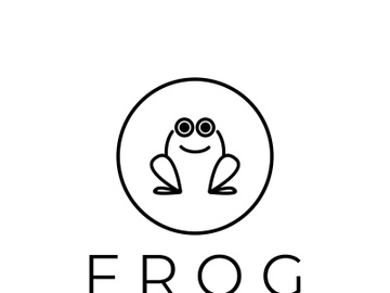 frog logo simple vector design template preview picture