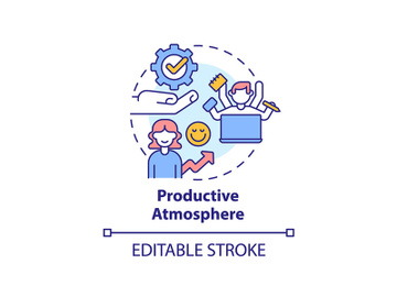 Productive atmosphere concept icon preview picture