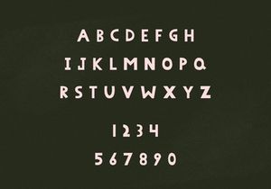 Peenu - Hand Knitted Typeface