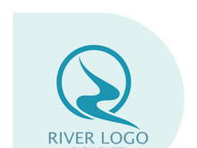 River Logo vector icon illustration design template