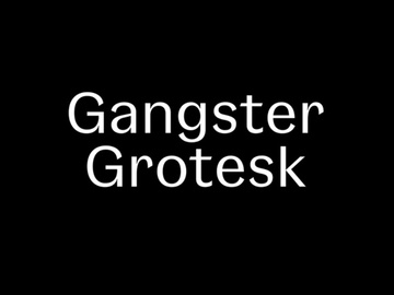 Gangster Grotesk: Free typeface in 3 weights preview picture