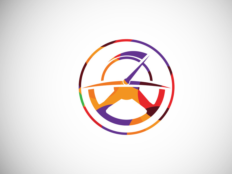 Low poly style logo sign symbol for the automotive company