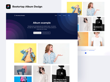 Bootstrap Album Design preview picture