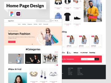 Ecommerce Home Page Design preview picture