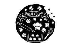 national cookie day celebration flat design vector illustration