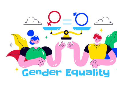 10 Gender Equality Illustration