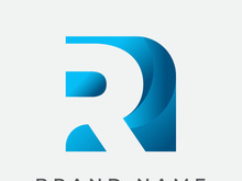 R letter logo design vector template