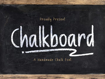 Chalk Board - A Handmade Chalk Font preview picture
