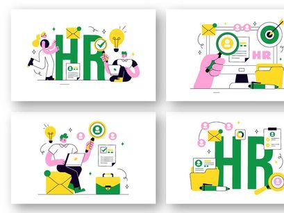10 Human Resources Illustration