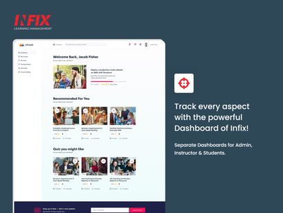 Infix Learning Mangement System (Full App + Database)