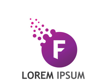 Modern F initial letter logo. preview picture