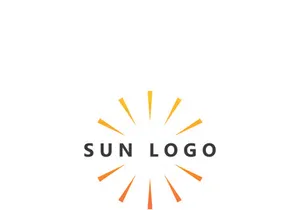 Creative and unique sun logo design.