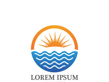 Sun  Logo and icon  Template design