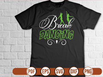 break dancing t shirt Design preview picture