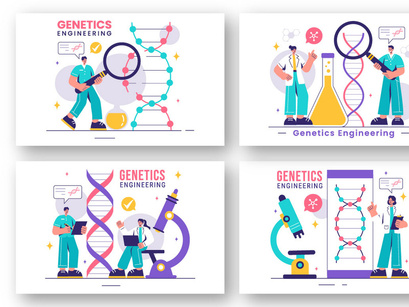 9 Genetic Engineering Illustration