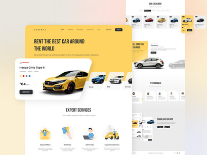 Carent - Car Rental Landing Page v.1