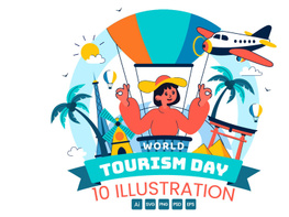 10 World Tourism Day Illustration preview picture