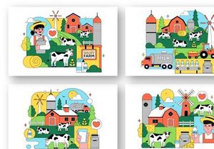 10 Daily Farm Illustration