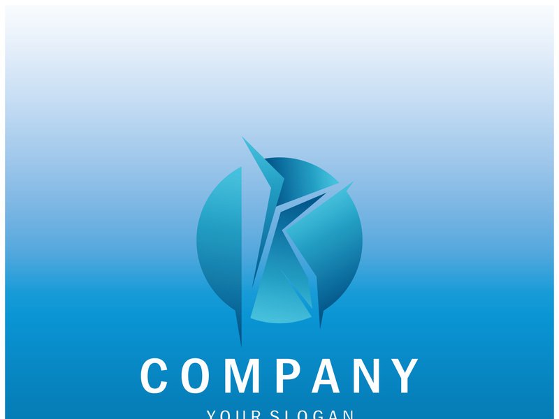 The letter K logo design is simple, elegant, modern, unique and luxurious. Logo for business cards, business, companies, fashion and brands, offices