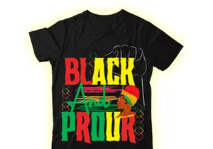 Black And Prour T-shirt Design