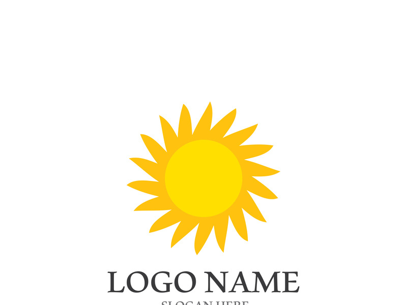Sun vector illustration icon logo template design