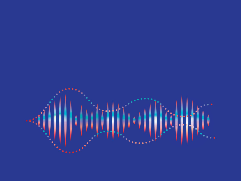 Background sound waves icon logo illustration vector design