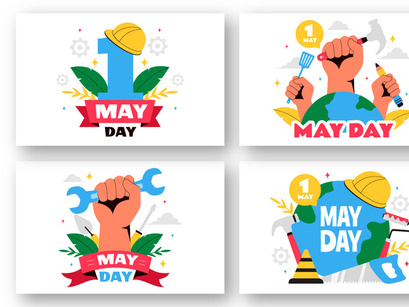 9 Happy May Day Illustration