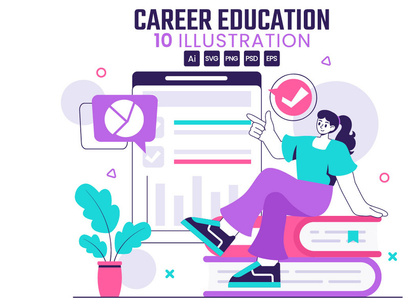 10 Career Development Education Illustration