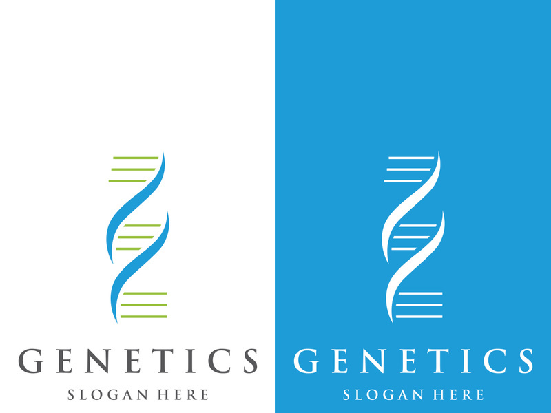 DNA element logo. Bio tech, DNA people, bio DNA, spiral DNA. Logo can be for science, pharmacy and medical.