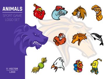 Aggressive animal logo sport for gaming preview picture