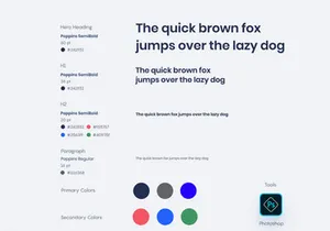 Landing page template for app showcasing