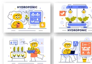 10 Hydroponics Technology Illustration