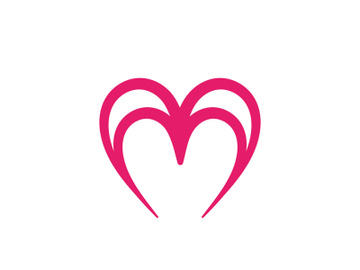 Love heart logo and symbol vector preview picture